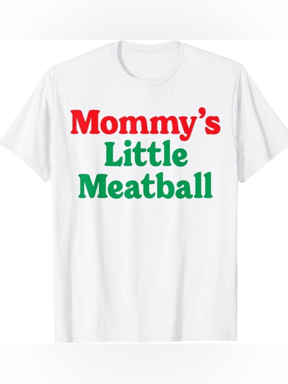 Mommy's Little Meatball White Graphic Tee